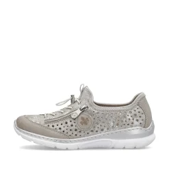 Rieker Low Shoes & Slippers-Women'S Slippers Beige Metallic