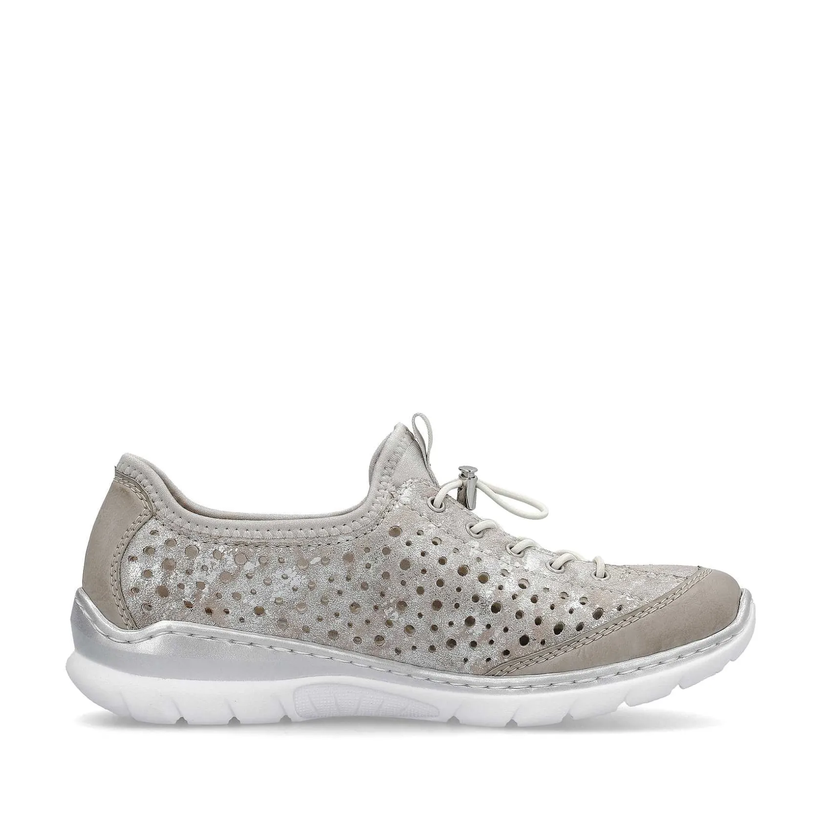 Rieker Low Shoes & Slippers-Women'S Slippers Beige Metallic