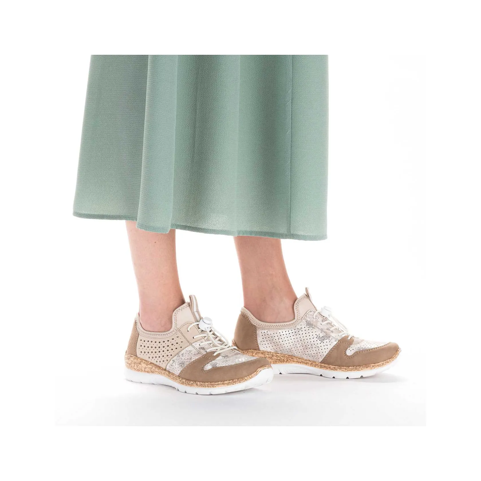 Rieker Low Shoes & Slippers-Women'S Slippers Brown Beige