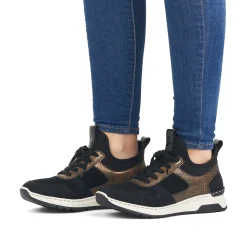Rieker Low Shoes & Slippers-Women'S Slippers Deep Black-Khaki