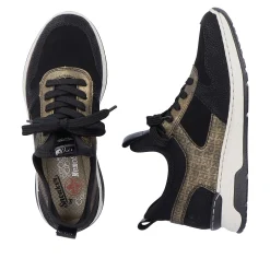 Rieker Low Shoes & Slippers-Women'S Slippers Deep Black-Khaki