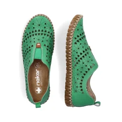 Rieker Summer Shoes-Women'S Slippers Forest Green