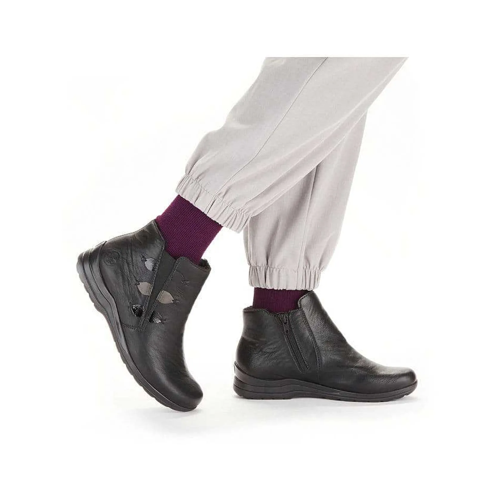 Rieker Low Shoes & Slippers-Women'S Slippers Glossy Black