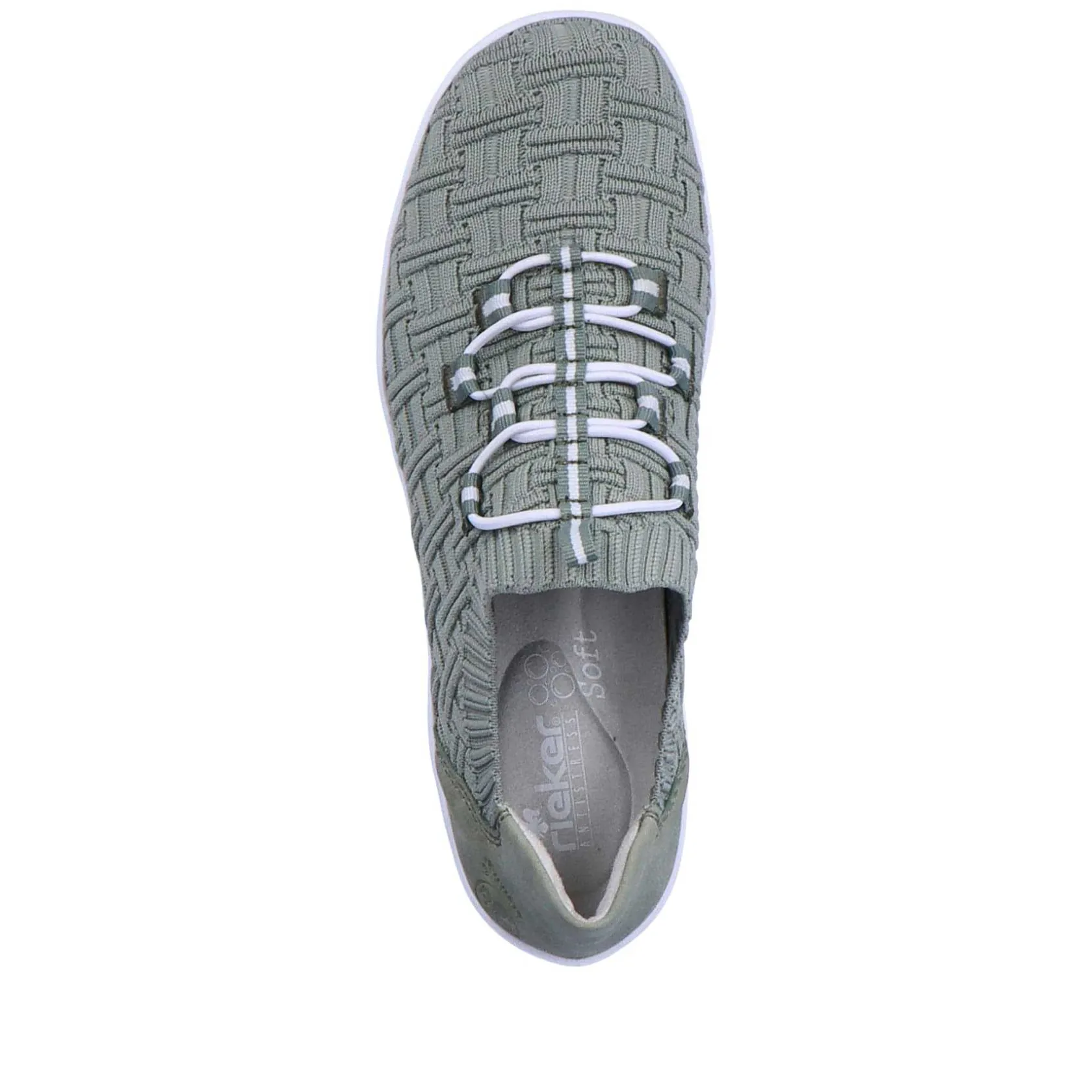 Rieker Vegan-Women'S Slippers Green Grey