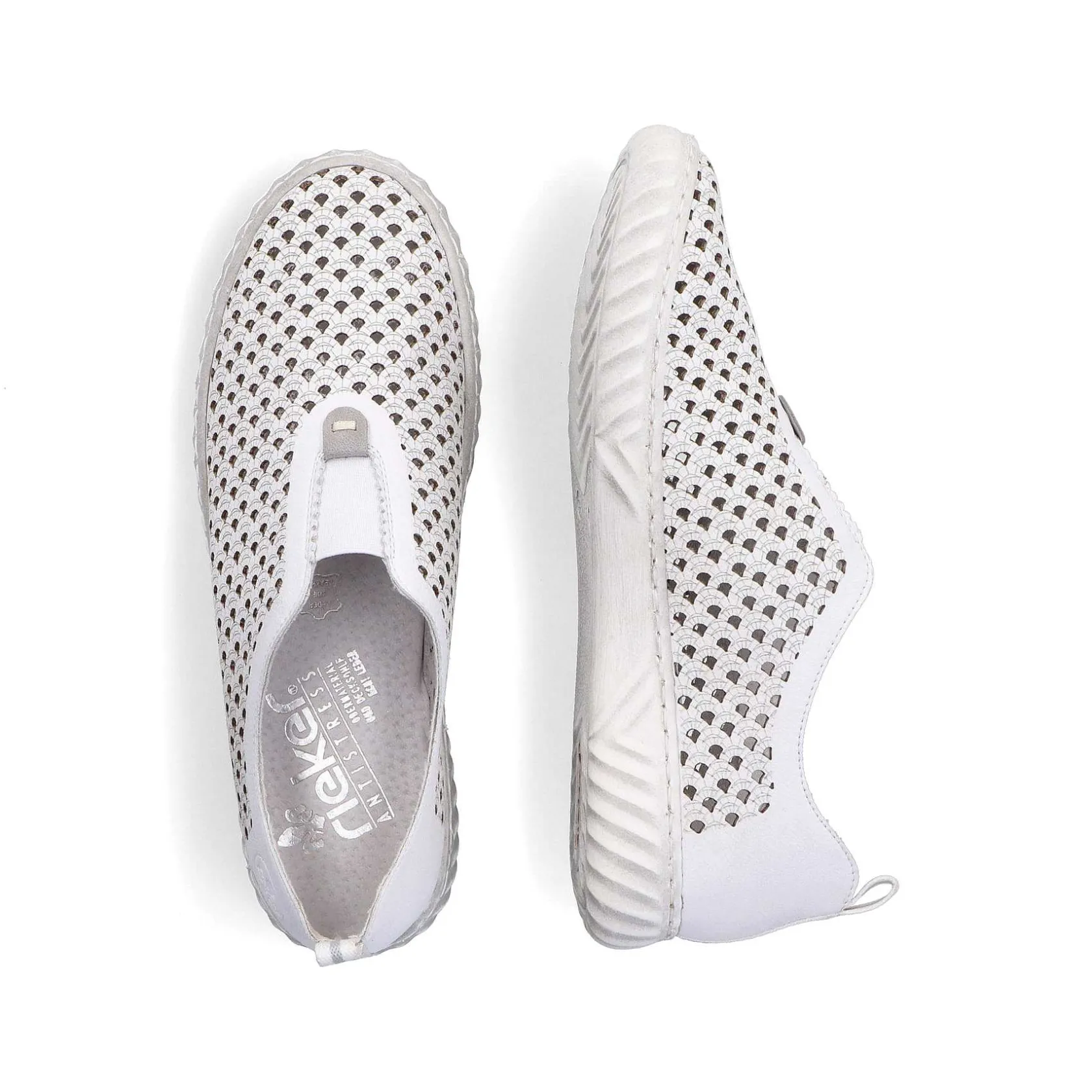 Rieker Low Shoes & Slippers-Women'S Slippers Gray White