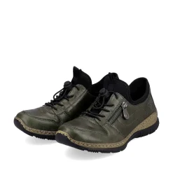 Rieker Low Shoes & Slippers-Women'S Slippers Grey-Green-Black