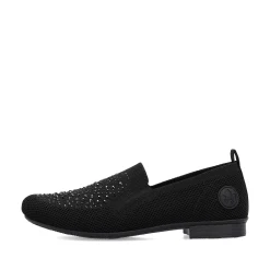 Rieker Business Shoes-Women'S Slippers Jet Black