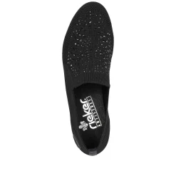Rieker Business Shoes-Women'S Slippers Jet Black
