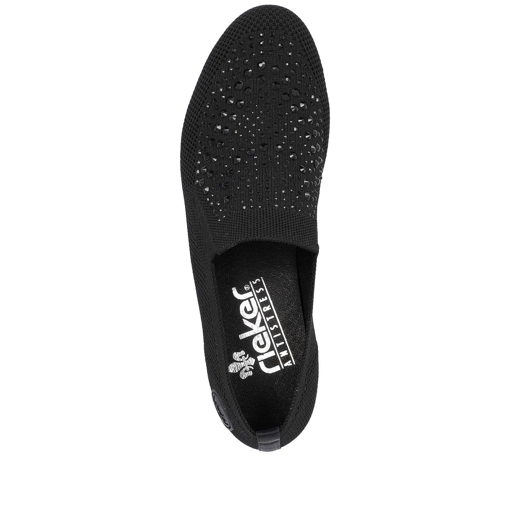 Rieker Business Shoes-Women'S Slippers Jet Black