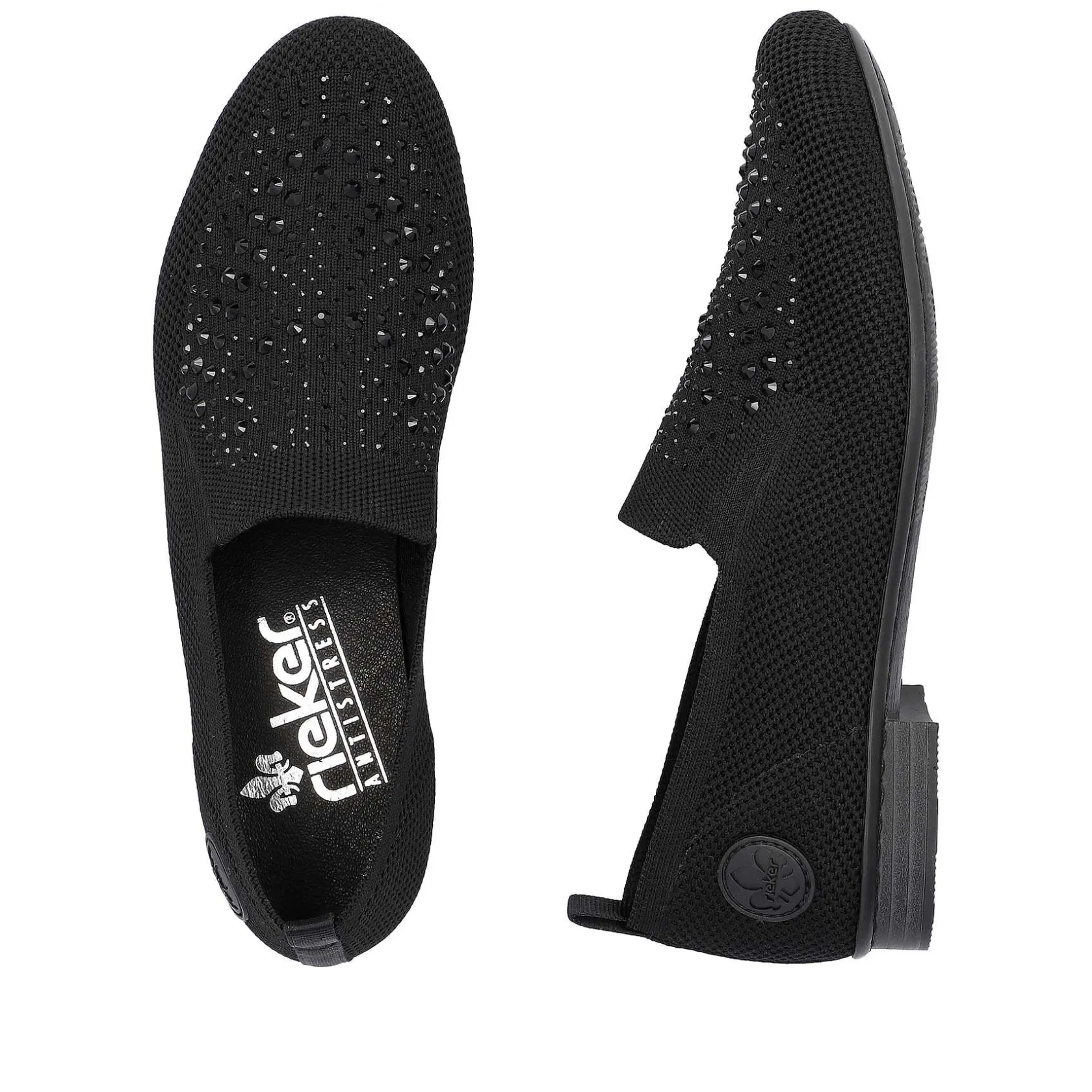Rieker Business Shoes-Women'S Slippers Jet Black