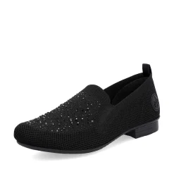 Rieker Business Shoes-Women'S Slippers Jet Black