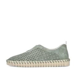 Rieker Summer Shoes-Women'S Slippers Khaki Green