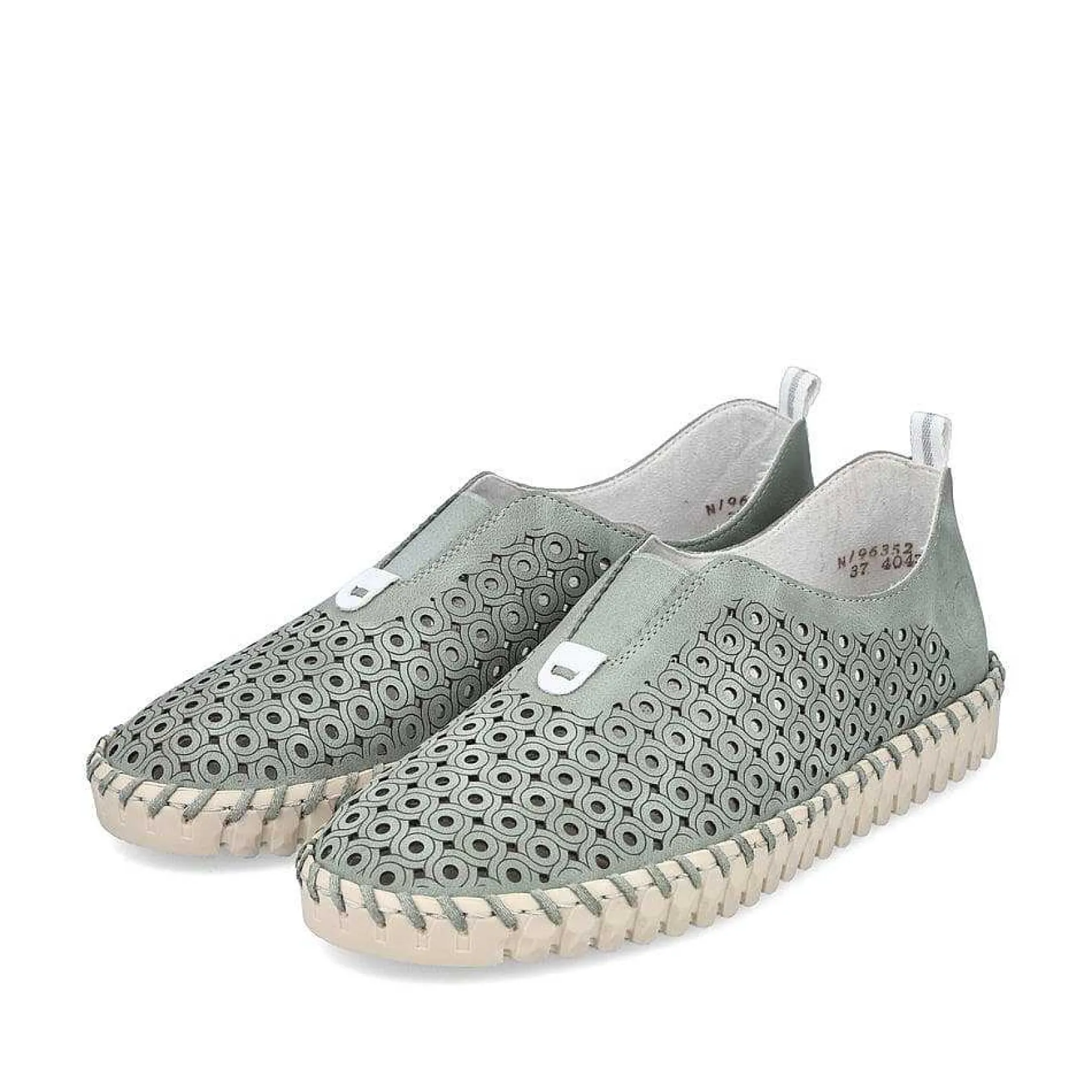 Rieker Summer Shoes-Women'S Slippers Khaki Green