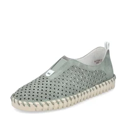 Rieker Summer Shoes-Women'S Slippers Khaki Green
