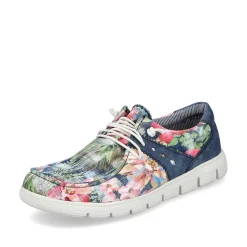Rieker Vegan-Women'S Slippers Multi-Denim Blue