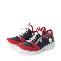 Rieker Low Shoes & Slippers-Women'S Slippers Navy Blue-Fire Red