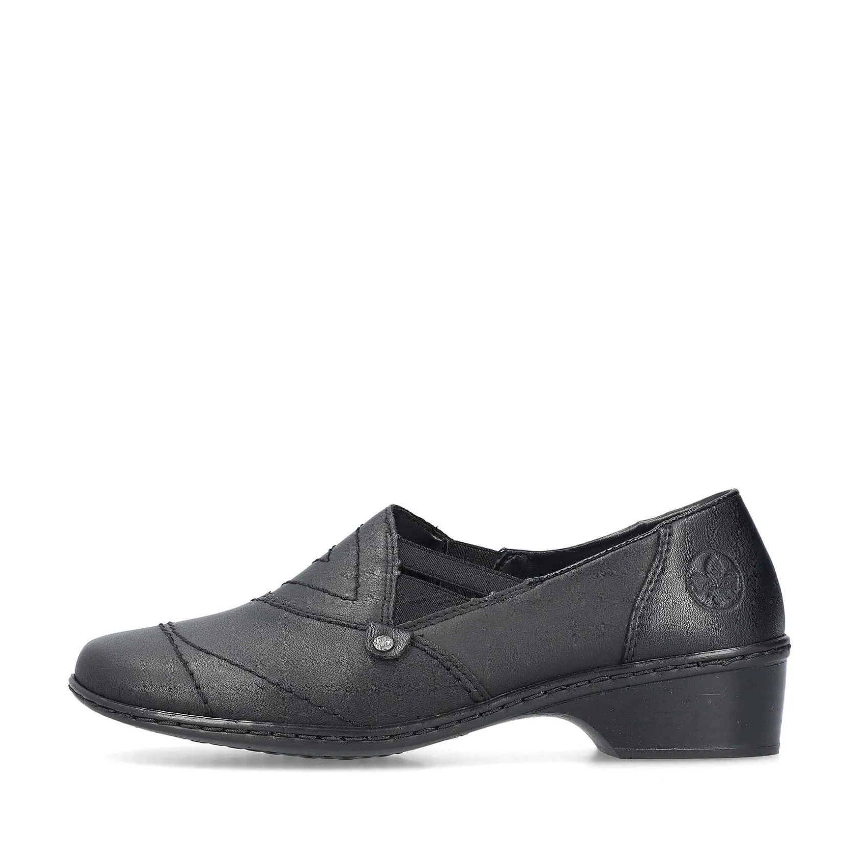 Rieker Business Shoes-Women'S Slippers Night Black