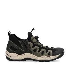 Rieker Low Shoes & Slippers-Women'S Slippers Olive Green-Black