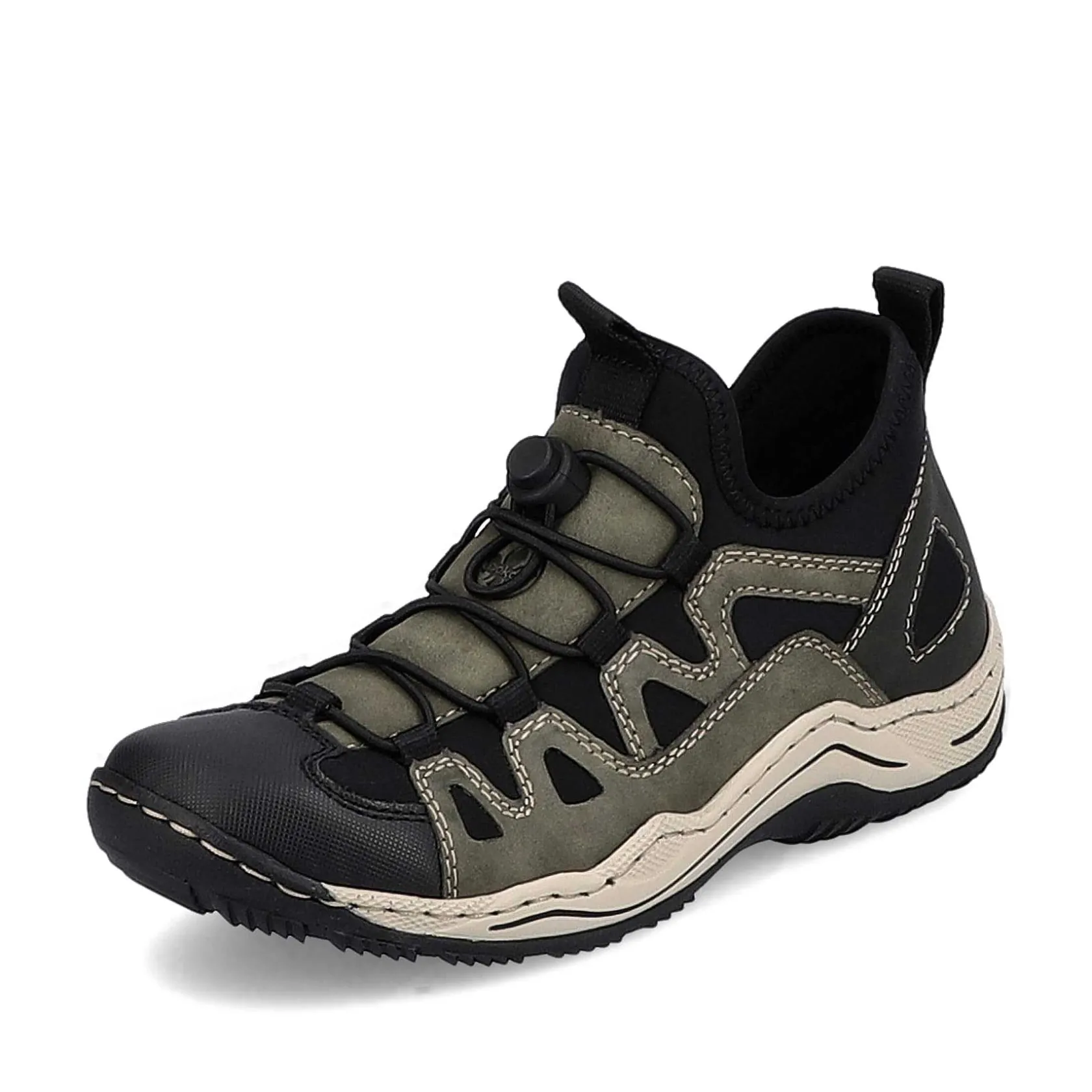 Rieker Low Shoes & Slippers-Women'S Slippers Olive Green-Black