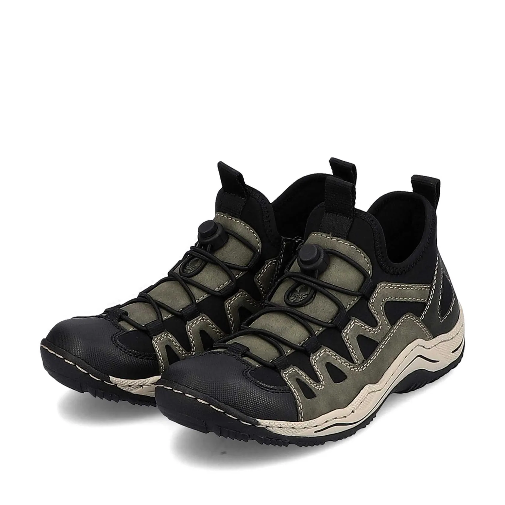Rieker Low Shoes & Slippers-Women'S Slippers Olive Green-Black