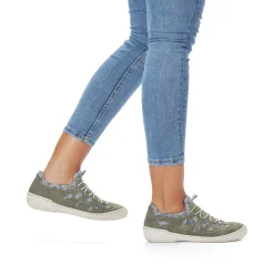Rieker Low Shoes & Slippers-Women'S Slippers Olive Green
