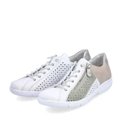 Rieker Low Shoes & Slippers-Women'S Slippers Pearl White-Mint Green-Beige