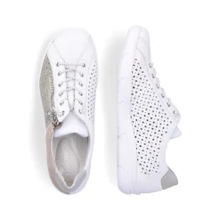 Rieker Low Shoes & Slippers-Women'S Slippers Pearl White-Mint Green-Beige