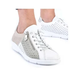 Rieker Low Shoes & Slippers-Women'S Slippers Pearl White-Mint Green-Beige