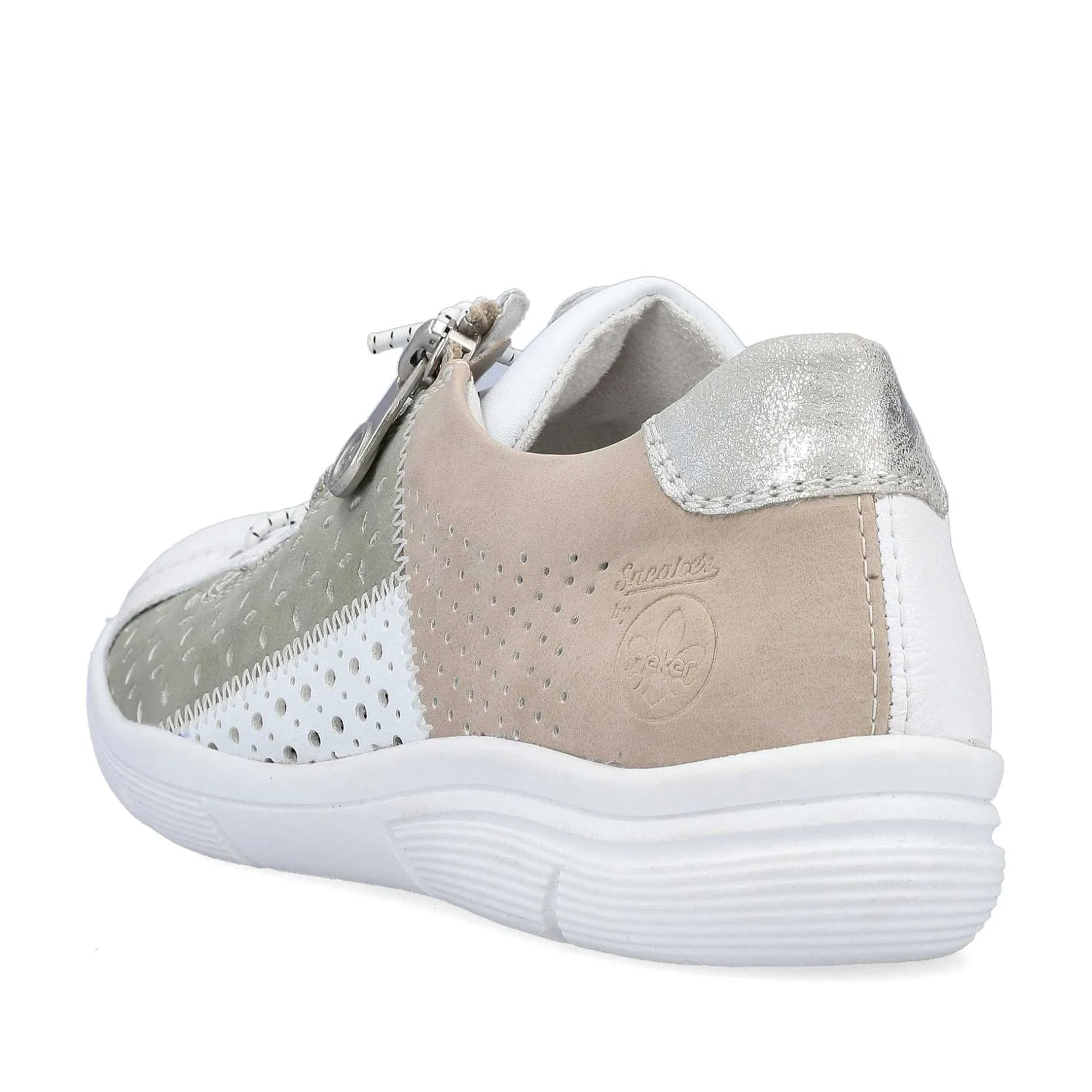 Rieker Low Shoes & Slippers-Women'S Slippers Pearl White-Mint Green-Beige