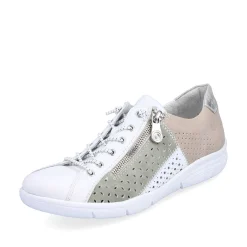 Rieker Low Shoes & Slippers-Women'S Slippers Pearl White-Mint Green-Beige