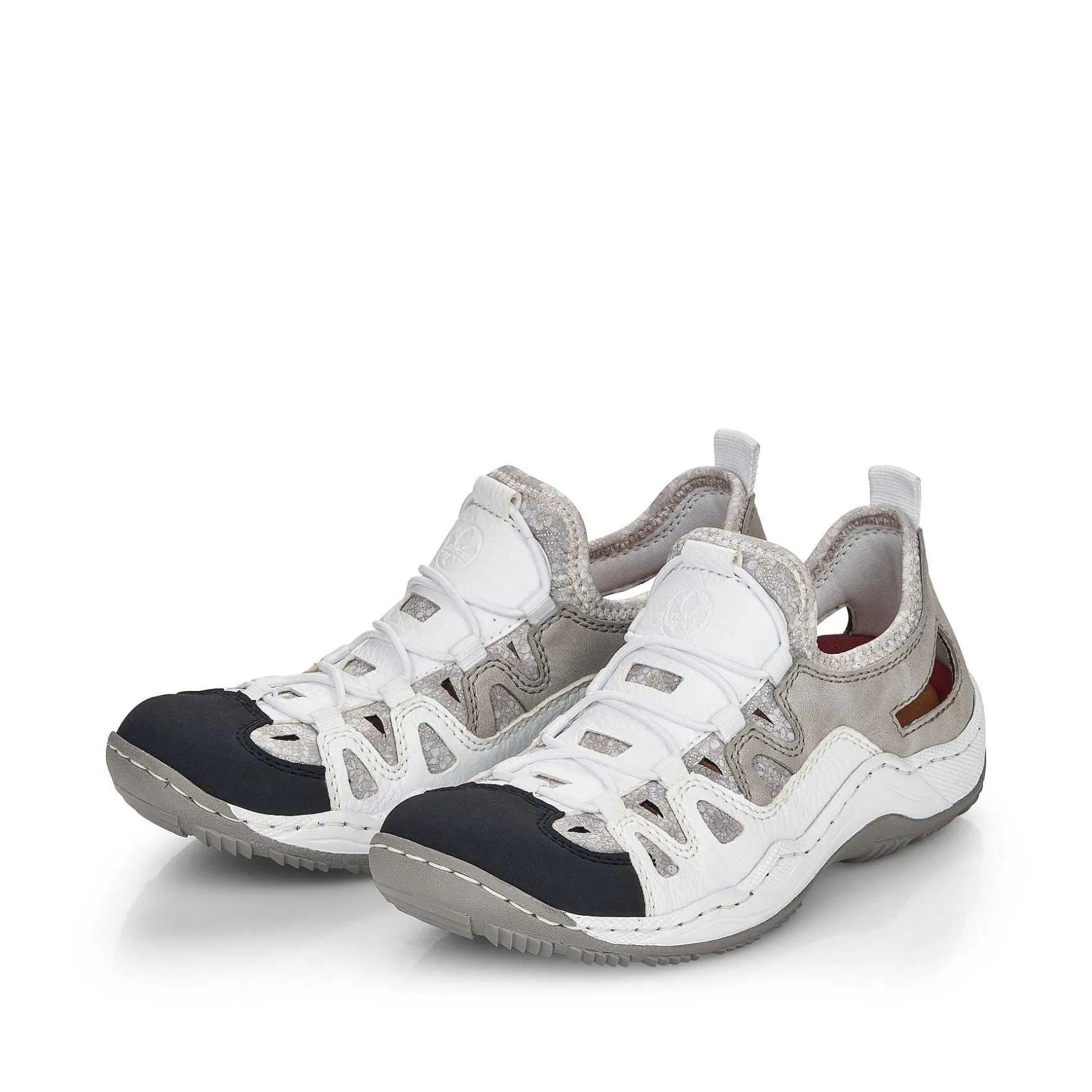 Rieker Low Shoes & Slippers-Women'S Slippers Pearl White-Gray