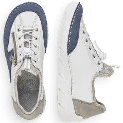 Rieker Low Shoes & Slippers-Women'S Slippers Pure White-Ocean Blue