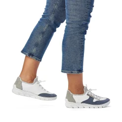 Rieker Low Shoes & Slippers-Women'S Slippers Pure White-Ocean Blue
