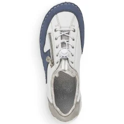 Rieker Low Shoes & Slippers-Women'S Slippers Pure White-Ocean Blue
