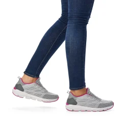 Rieker Low Shoes & Slippers-Women'S Slippers Silver Grey