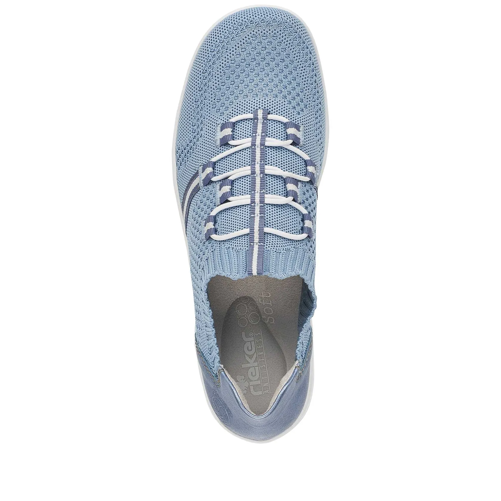 Rieker Colorful Styles-Women'S Slippers Sky Blue-Pure White