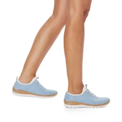 Rieker Colorful Styles-Women'S Slippers Sky Blue