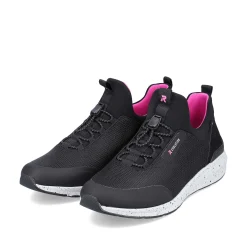 Rieker Low Shoes & Slippers-Women'S Slippers Urban-Black Flamingo-Pink