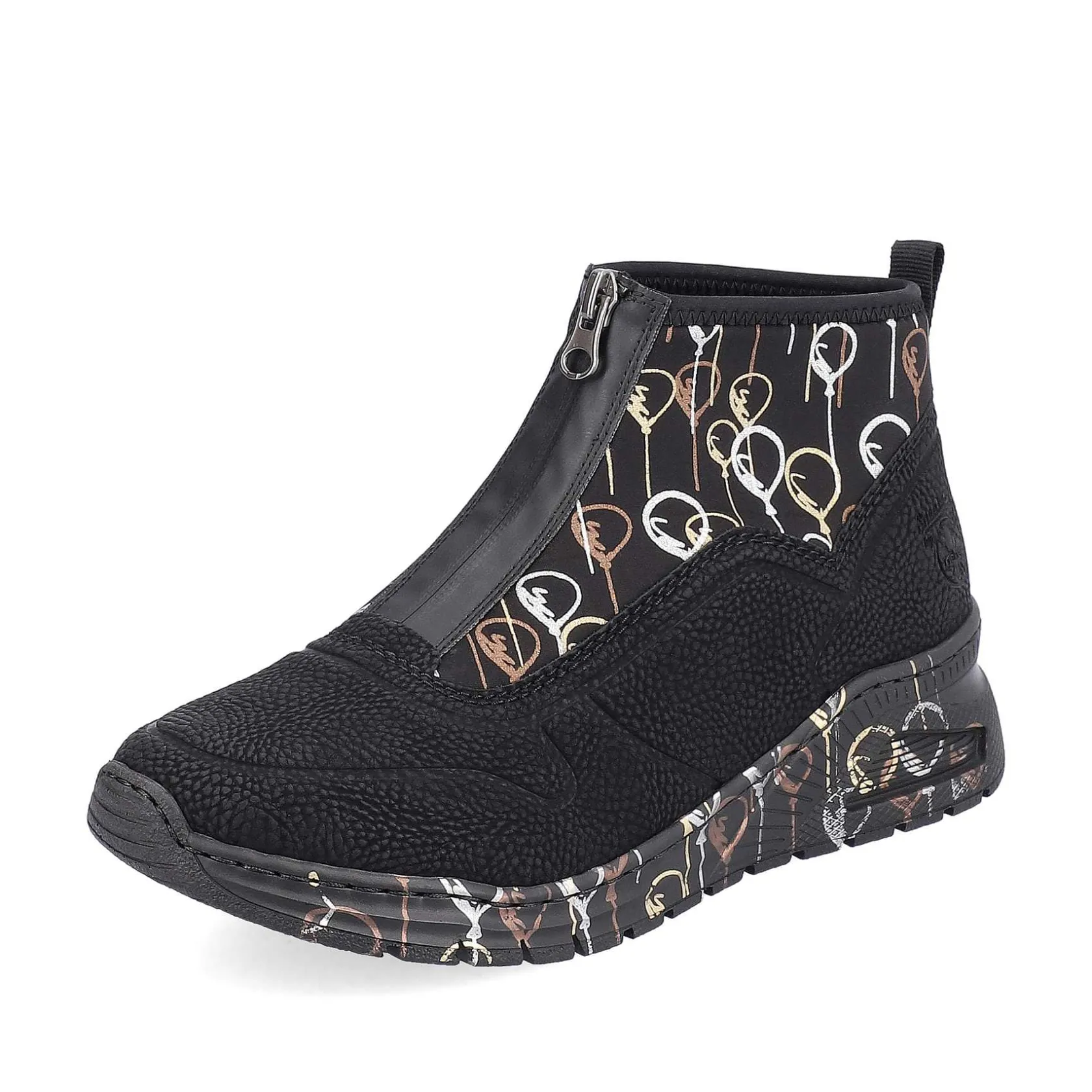 Rieker Sneakers-Women'S Sneaker High Urban Black