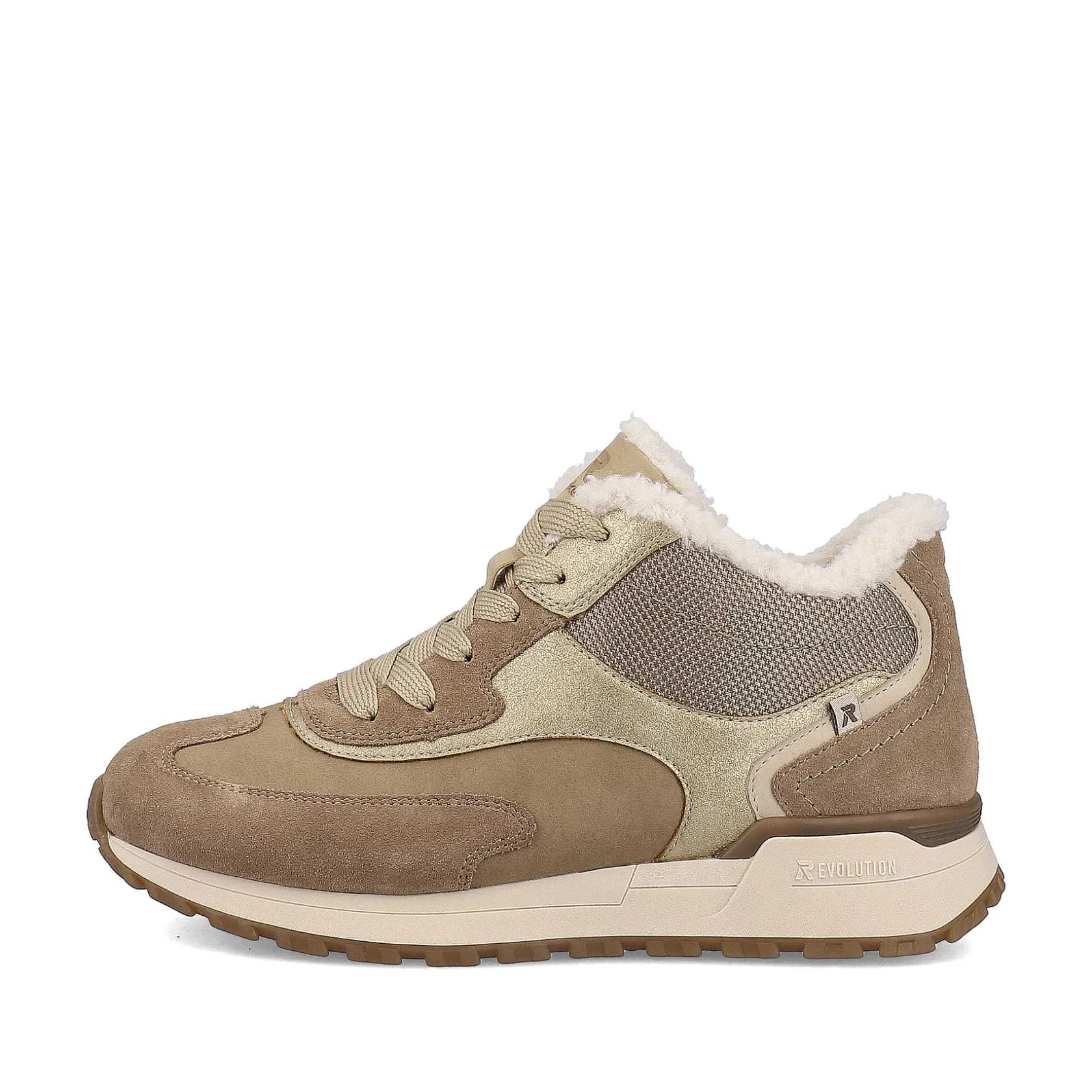 Rieker Sneakers-Women'S Sneaker High Champagne Beige