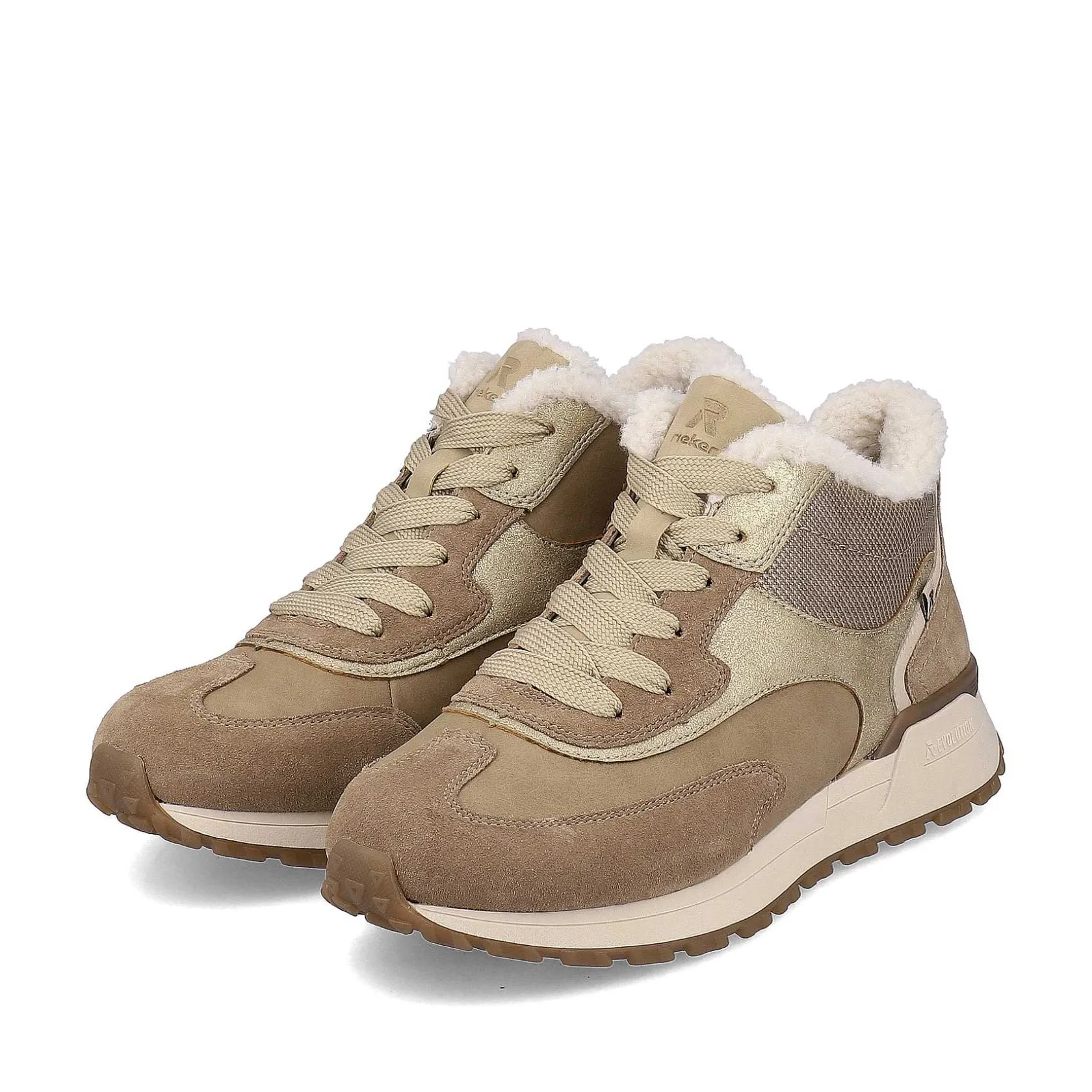 Rieker Sneakers-Women'S Sneaker High Champagne Beige