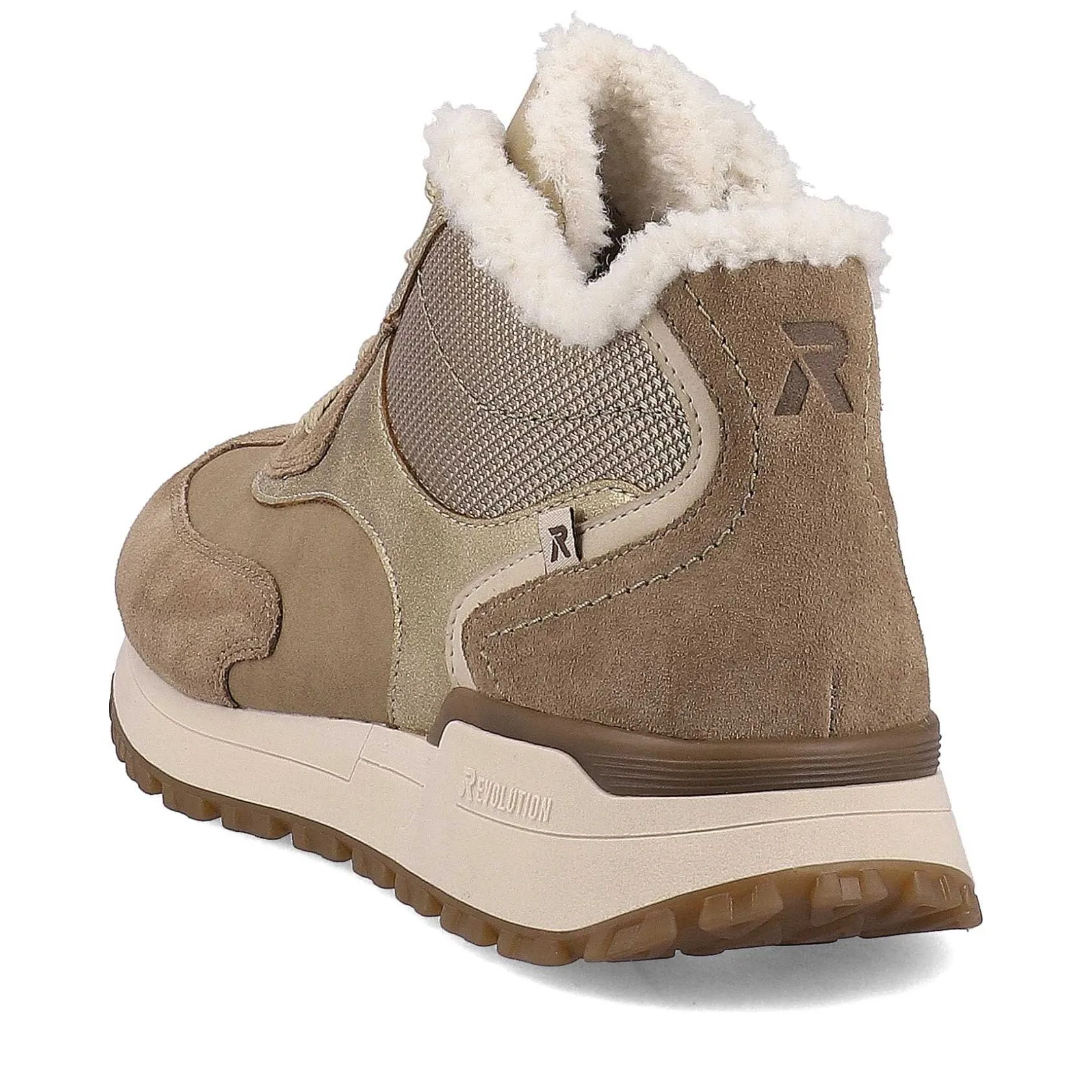 Rieker Sneakers-Women'S Sneaker High Champagne Beige