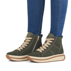 Rieker Sneakers-Women'S Sneaker High Khaki