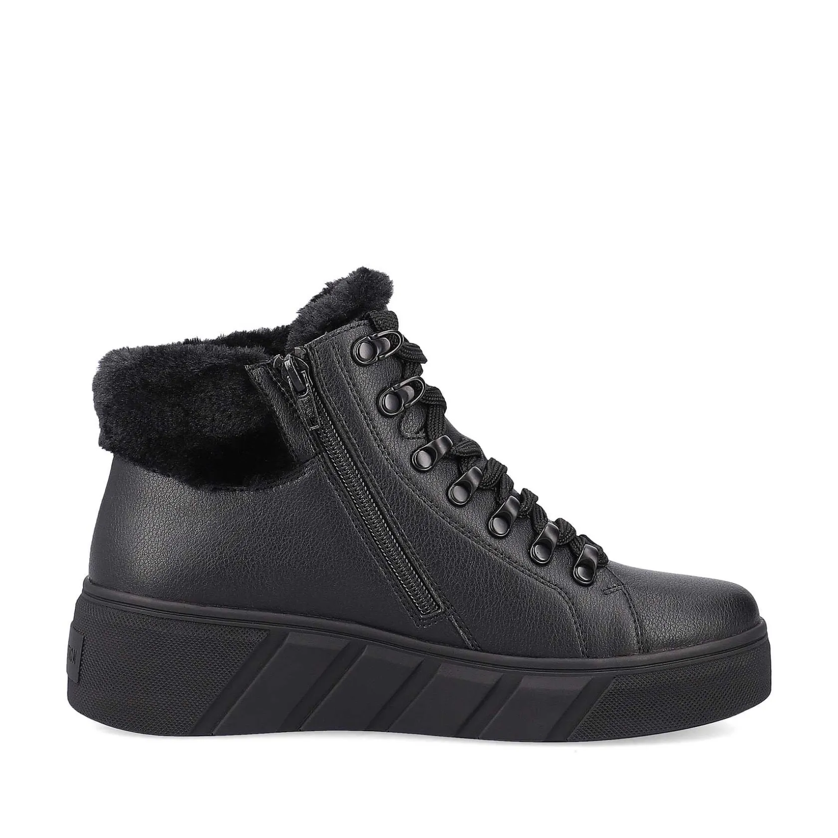 Rieker Sneakers-Women'S Sneaker High Deep Black