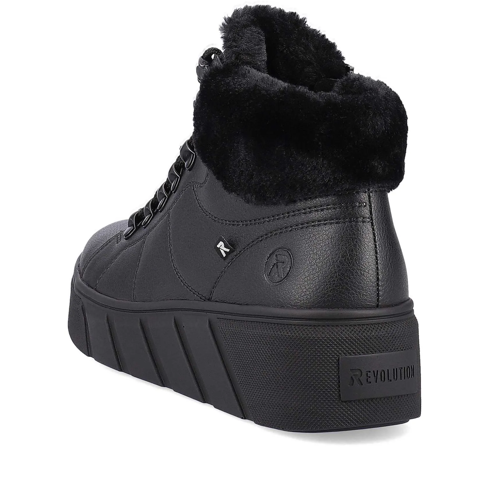 Rieker Sneakers-Women'S Sneaker High Deep Black