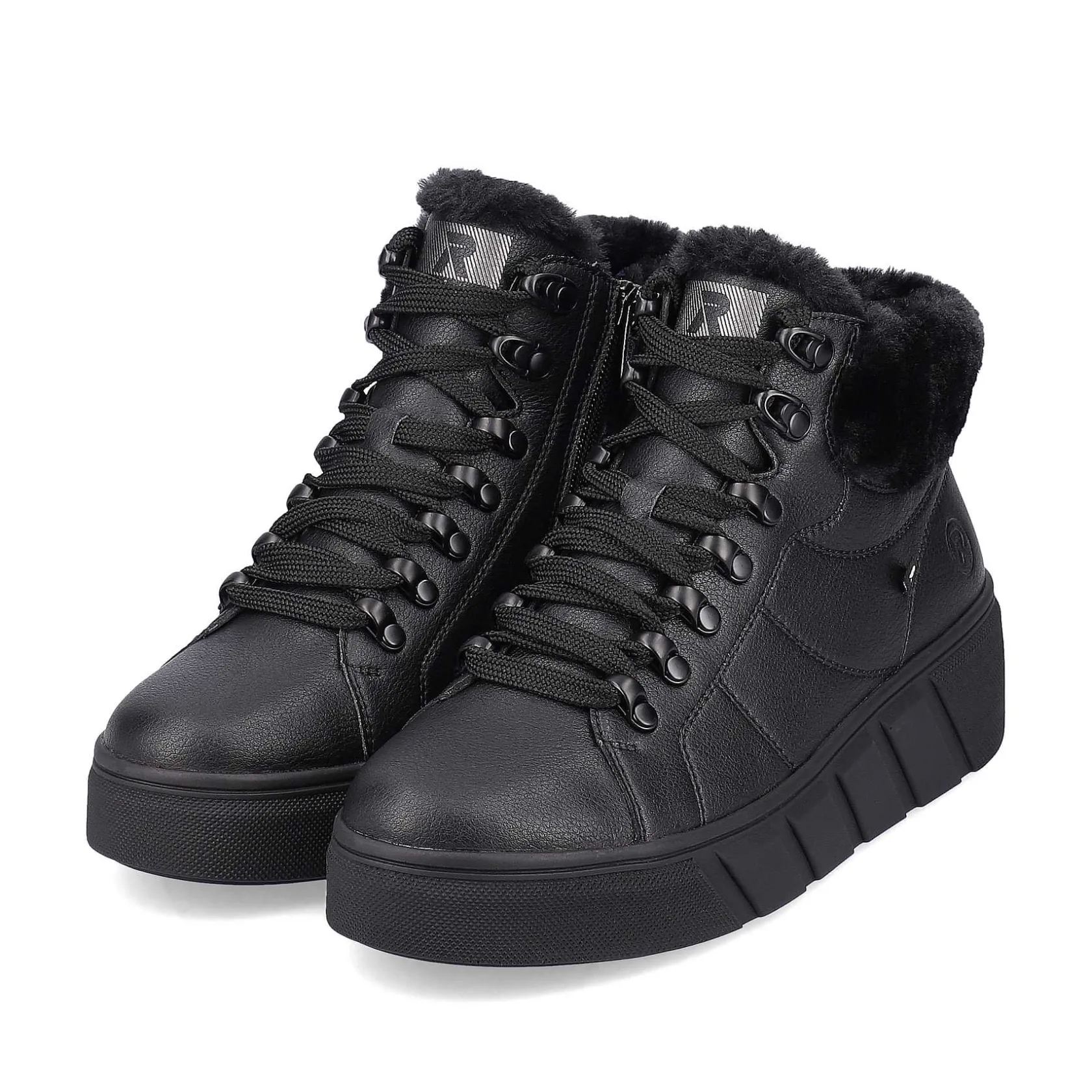 Rieker Sneakers-Women'S Sneaker High Deep Black