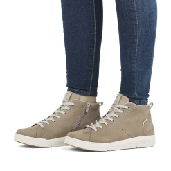 Rieker Sneakers-Women'S Sneaker High Cream Beige