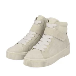 Rieker Sneakers-Women'S Sneaker High Cream Beige