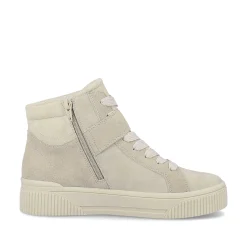 Rieker Sneakers-Women'S Sneaker High Cream Beige