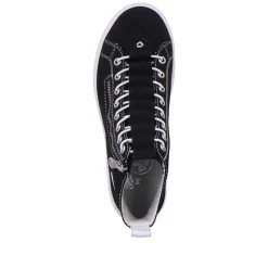 Rieker Sneakers-Women'S Sneaker High Night Black-Crystal White
